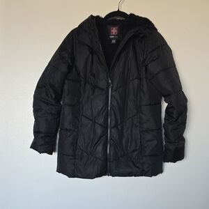 UNISEX KIDS Swiss Tech Black Puffer Jacket